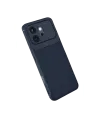 Huawei Honor 600 Auto Focus Karbon Kapak - Lacivert