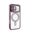 Huawei Honor 600 Joke Simli Magneticsafe Kılıf - Derin Mor