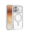 Huawei Honor 600 Joke Simli Magneticsafe Kılıf - Gümüş