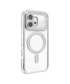 Huawei Honor 600 Joke Simli Magneticsafe Kılıf - Gümüş