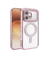 Huawei Honor 600 Joke Simli Magneticsafe Kılıf - Pembe