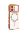 Huawei Honor 600 Joke Simli Magneticsafe Kılıf - Turuncu