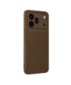 Huawei Honor 600 Pro Auto Focus Karbon Kapak - Kahverengi