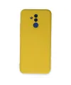 Huawei Mate 20 Lite Kılıf Nano İçi Kadife Silikon - Sarı