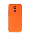 Huawei Mate 20 Lite Kılıf Nano İçi Kadife Silikon - Turuncu