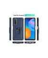 Huawei P Smart 2021 Kılıf Sofya Yüzüklü Silikon Kapak - Lacivert