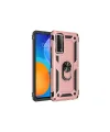 Huawei P Smart 2021 Kılıf Sofya Yüzüklü Silikon Kapak - Rose