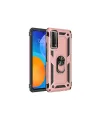 Huawei P Smart 2021 Kılıf Sofya Yüzüklü Silikon Kapak - Rose