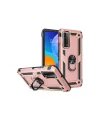 Huawei P Smart 2021 Kılıf Sofya Yüzüklü Silikon Kapak - Rose