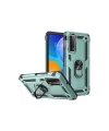Huawei P Smart 2021 Kılıf Sofya Yüzüklü Silikon Kapak - Yeşil