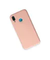 Huawei P20 Lite Kılıf Nano İçi Kadife Silikon - Pudra