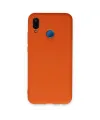 Huawei P20 Lite Kılıf Nano İçi Kadife Silikon - Turuncu