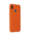 Huawei P20 Lite Kılıf Nano İçi Kadife Silikon - Turuncu