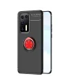 Huawei P40 Kılıf Range Yüzüklü Silikon - Siyah-kırmızı