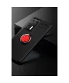 Huawei P40 Kılıf Range Yüzüklü Silikon - Siyah-kırmızı