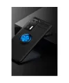 Huawei P40 Kılıf Range Yüzüklü Silikon - Siyah-mavi