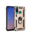 Huawei P40 Lite E Kılıf Sofya Yüzüklü Silikon Kapak - Gold