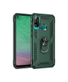 Huawei P40 Lite E Kılıf Sofya Yüzüklü Silikon Kapak - Yeşil