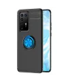 Huawei P40 Pro Kılıf Range Yüzüklü Silikon - Siyah-mavi