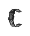 Huawei Watch Fit 2 Spor Delikli Kordon (saat Değildir) - Siyah-gri