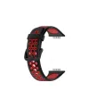 Huawei Watch Fit 2 Spor Delikli Kordon (saat Değildir) - Siyah-kırmızı