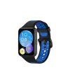 Huawei Watch Fit 2 Spor Delikli Kordon (saat Değildir) - Siyah-mavi