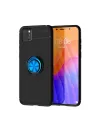 Huawei Y5p Kılıf Range Yüzüklü Silikon - Siyah-mavi
