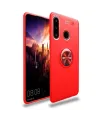 Huawei Y6p Kılıf Range Yüzüklü Silikon - Kırmızı