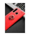 Huawei Y6p Kılıf Range Yüzüklü Silikon - Kırmızı