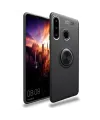 Huawei Y6p Kılıf Range Yüzüklü Silikon - Siyah