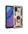 Huawei Y6p Kılıf Sofya Yüzüklü Silikon Kapak - Gold