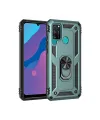 Huawei Y6p Kılıf Sofya Yüzüklü Silikon Kapak - Yeşil