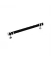 İbico-956 ( 16cm ) ( Yüzük Krom & Kulp Siyah ) Boru Çekmece Kulp*10x5