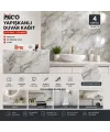 İbico İ13-085 ( 4pcs ) ( 30x60cm ) ( Düz & Köpük Panel ) ( Mix Mermer Desen ) Yapışkanlı Duvar Kağıt*60=k