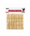İbico İ21-082 ( 20pcs ) ( Küçük ) Ahşap Bambu Mandal*250