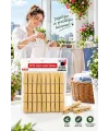 Ahşap Bambu Mandal Büyük Boy 20li Paket Dekoratif Fotoğraf Asma ve Çamaşır Mandalı