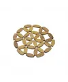 İbico İ22-267 ( Yuvarlak ) ( Çiçek Model ) ( Boncuk ) ( Ahşap ) Nihale ( Çap: 20.5cm )*12x30