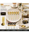İbico İ22-439 ( 6pcs ) ( Gold ) Tatlı Kaşık Seti ( 13cm )*10x10