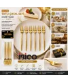 İbico İ22-440 ( 6pcs ) ( Gold ) Tatlı Çatal Seti ( 13cm )*10x10