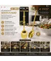 İbico İ22-447 ( 27cm ) ( Altın & Gold ) ( Metal ) ( Servis Kaşık )*12x10