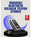 İçi Sarılabilen Kablo Ve Yaka Klipsli Bluetooth Kulaklık