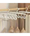 1 Adet Yer Tasarruflu 6 Kancalı Plastik Dolap İçi Düzenleyici Pratik Askı