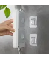 ieg™ 10 Adet Şeffaf Çift Taraflı Yapışkanlı Geçmeli Klips Eşya Sabitleme Askısı
