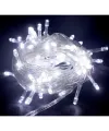 10 M 100 Led Boncuk Lamba Beyaz Işık Şeffaf Kablo MZ-18-11