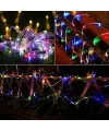 10 Metre 100 LED Solar RGB Işık Şeffaf Kablolu