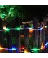 10 Metre 100 LED Solar RGB Işık Şeffaf Kablolu