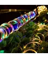 10 Metre 100 LED Solar RGB Işık Şeffaf Kablolu