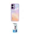 ieg™ 10 Pro 5G Kılıf Eksen Doku Prime - Siyah 5D Eko Cam Ekran Koruyucu