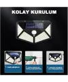 100 Led Dış Mekan Solar Aydınlatma Fotoselli Solar Lamba