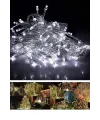 100 Ledli 8 Fonksiyonlu 10 Metre Led Aydınlatma Dekor Lambası (beyaz)
